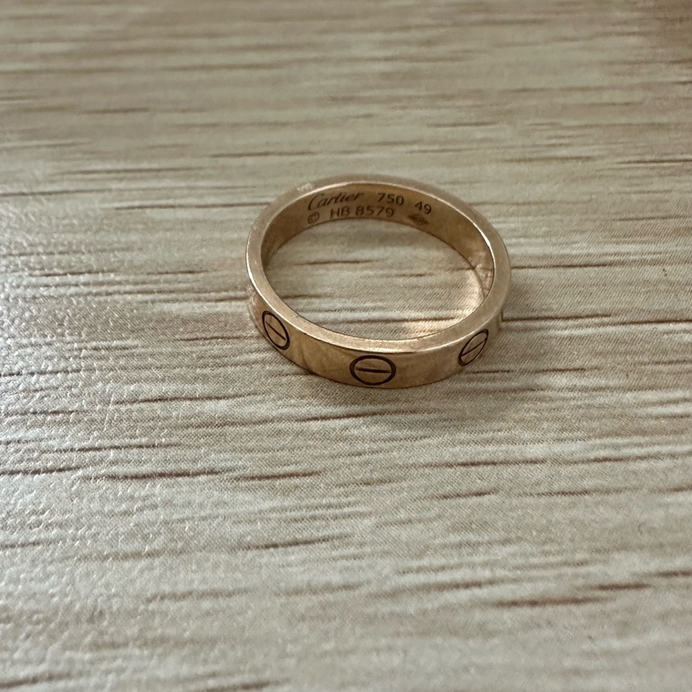 Cartier love wedding band